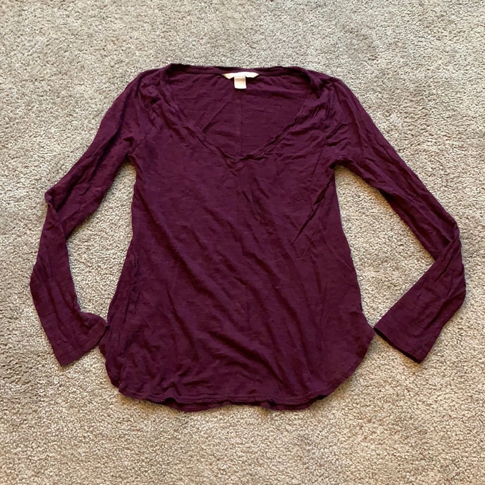 Banana Republic Long-Sleeve V-Neck Shirt